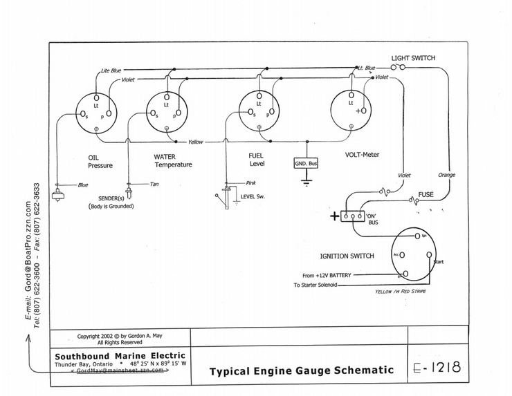 Engine Gauge Wiring Diagram