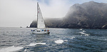 West Point of Santa Cruz Island. Motoring along on a calm morning headed north. Typically this is the potato patch, an area of confused and steep...