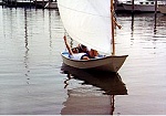 Sailing dinghy i built with my son.