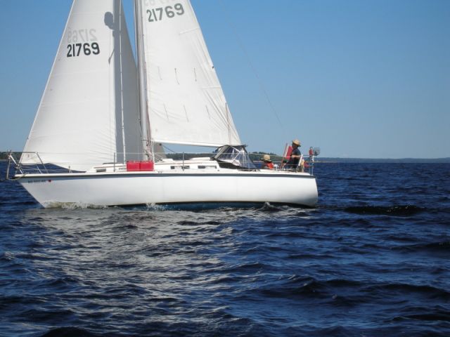 Sailing On Grand Lake, New Brunswick, Canada