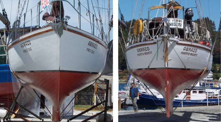 Hull In Slings, Fore And Aft