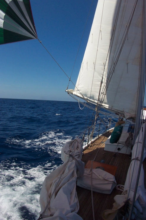 Sv Abrazo Sailing In Marquesas Islands