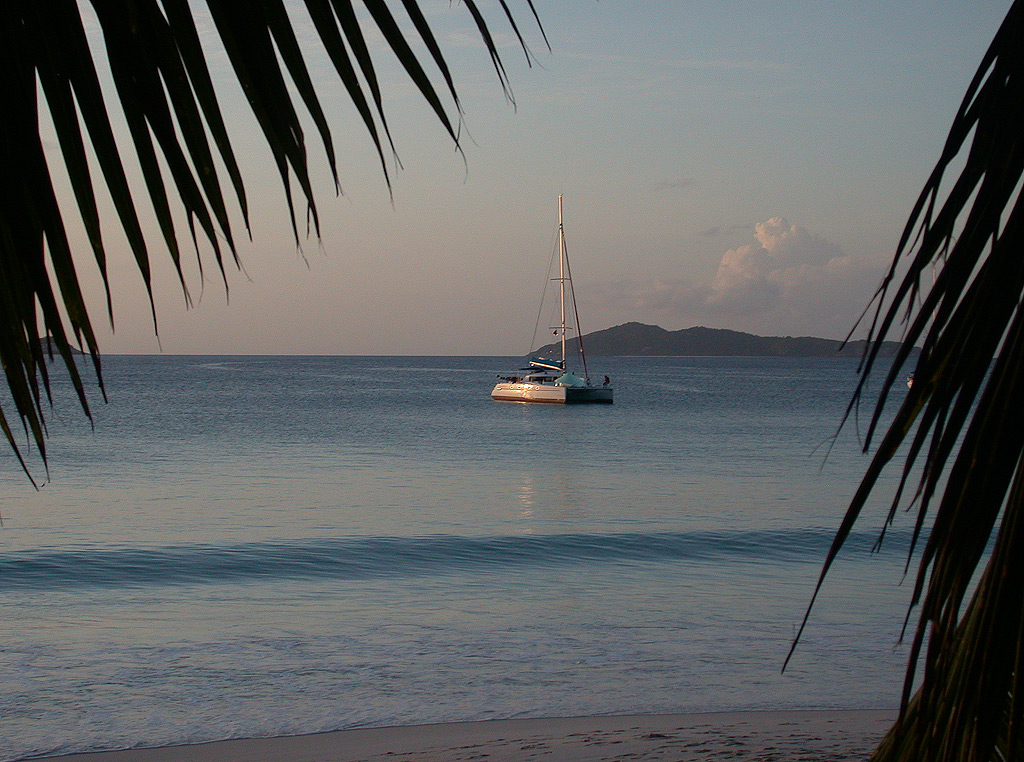 Evening in the Seychelles