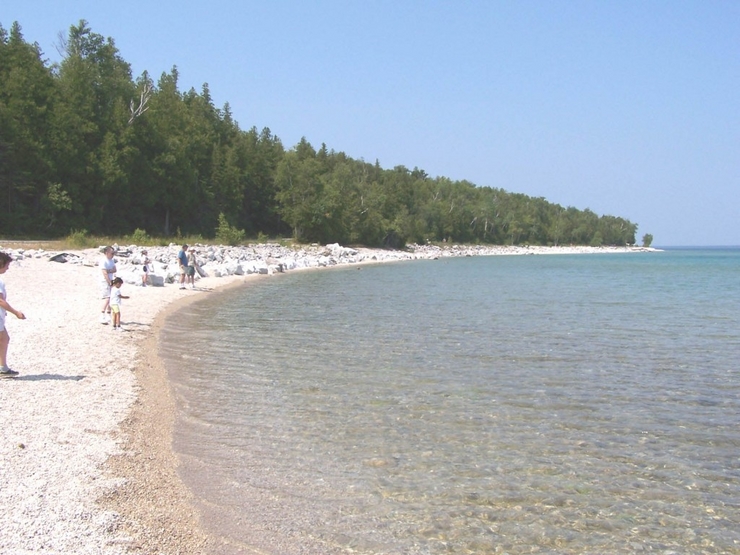 12. Mackinac Island beaches on North side.