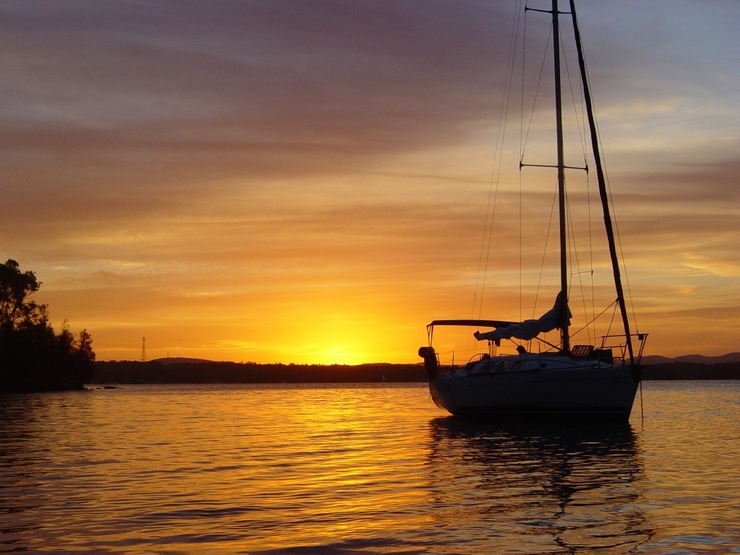 Sunset on Lake Macquarie