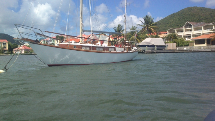 Yoya In St Lucia After Repaint And New Bowsprit
