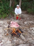 Fish Barbecue In The Amazon Forest