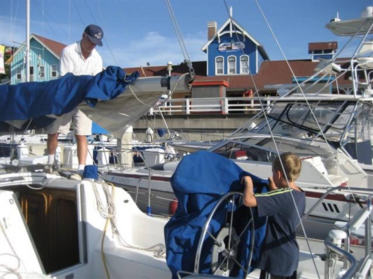 83 Sailing Doug David On Sailboat