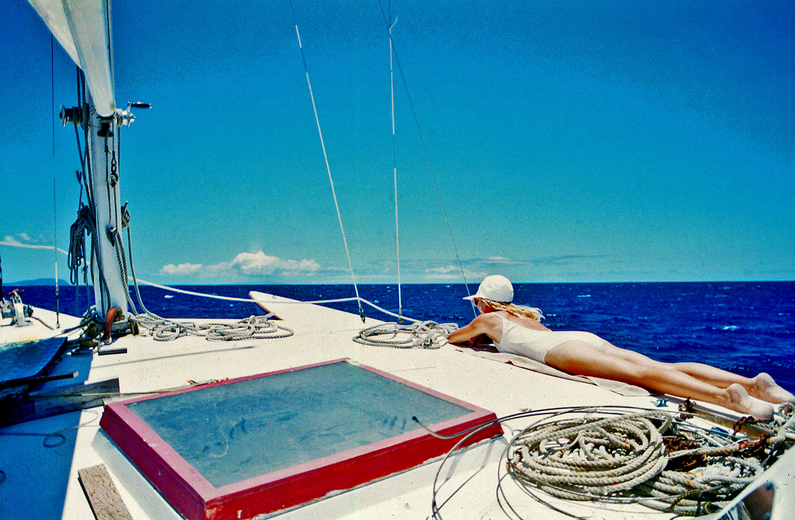 On The Way To Molokai. Crew Takes A Break While Under Auto-pilot!