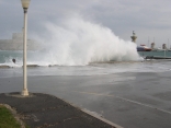 Storm On Rhodos From Sout East, Mandraki Haubor, Where The Kolos Was In Antic!