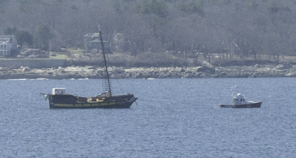 Lianas Ransom Being Towed Into Gloucester