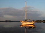 Anchored At Cape Lookout, Nc