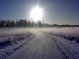 Winter Sun & Ice-fog On A Field...