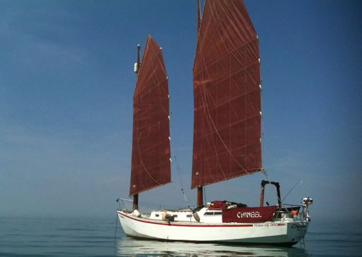 Chineel Showing Off Her Sails.