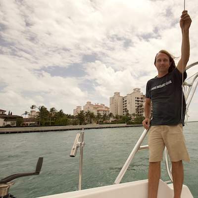 Me Out Sailing (motoring) On My First Sailboat In 2017