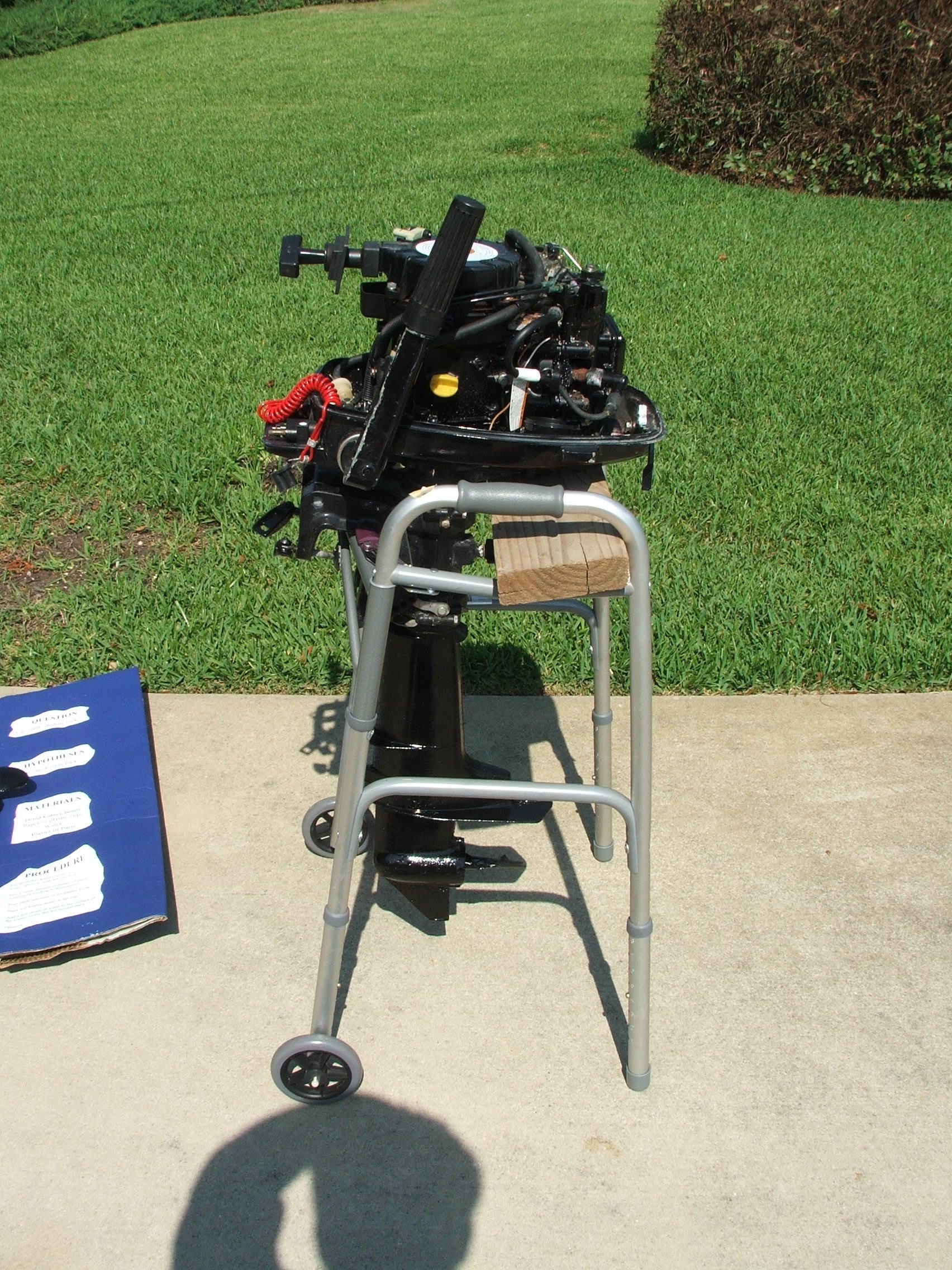 Improvised Outboard Stand