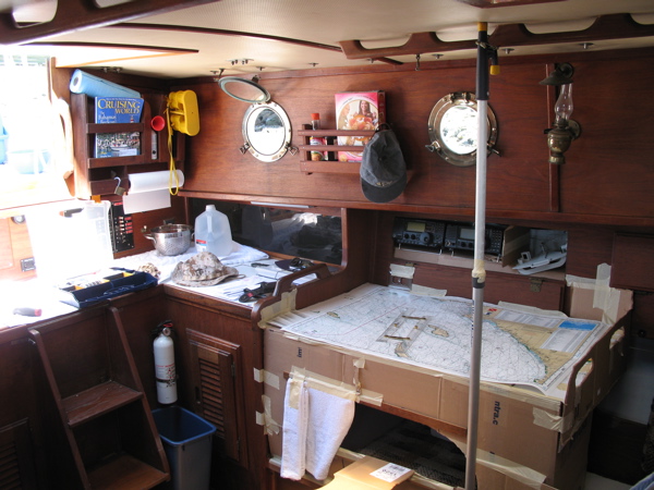 Willard carboard possible navigation / quarter berth mock-up