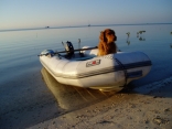 Dog in Dinghy, Long Key, FL