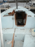 The Before Pictures Cal 28 Flush Deck