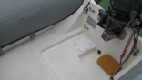 Deck Plate In Dinghy Floor To Allow Access.