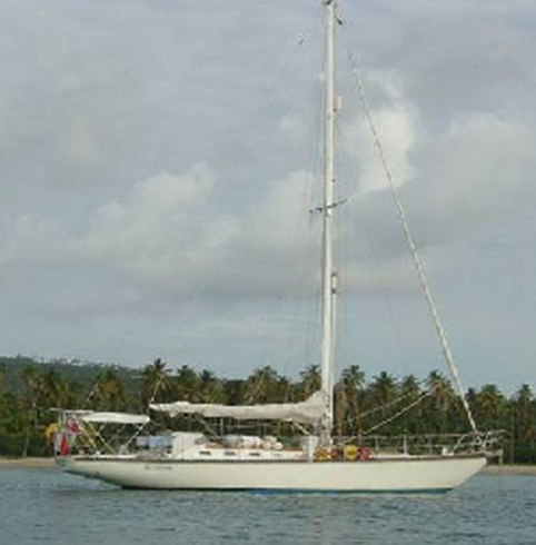 Enchantress Anchored Off Antigua