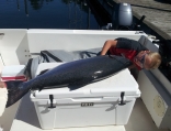50lb Chinook, caught by 55lb 10-year-old