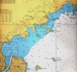 Sea-chart Costa Verde