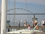 Parade of Sail as they enter into Green Bay