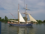 Sail Parade as the tall ships arrive in Green Bay, Wisconsin