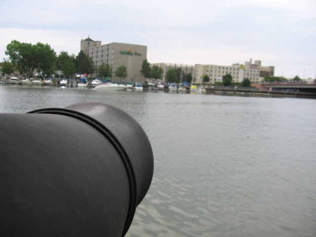 Cannon view during Tall Ship visit