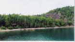 Thompson Island sauna Lake Superior