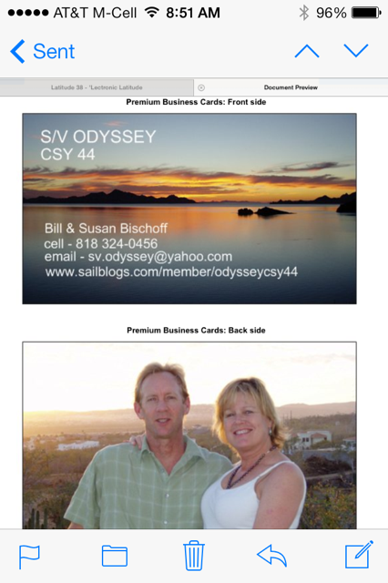 New Boat Cards For Odyssey