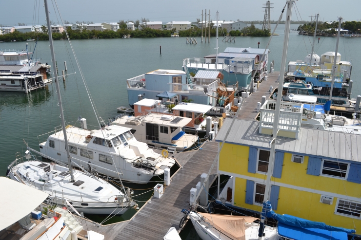 Houseboat Row From The Mast