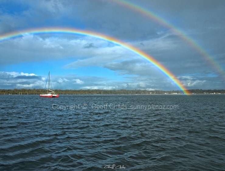 Double Rainbow. Salamander Bay, Port Stephens.