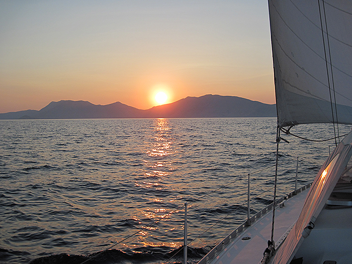 Sailing Around Nisos Idhra, Greece