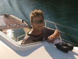 Jason At Helm Entering King George River Aus