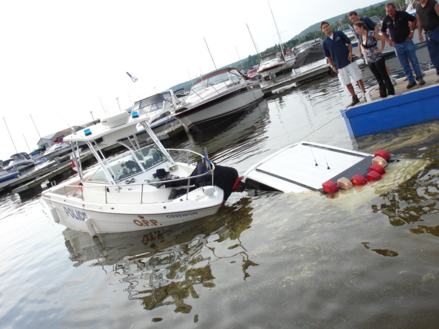 Ontario Police Sink in North bay