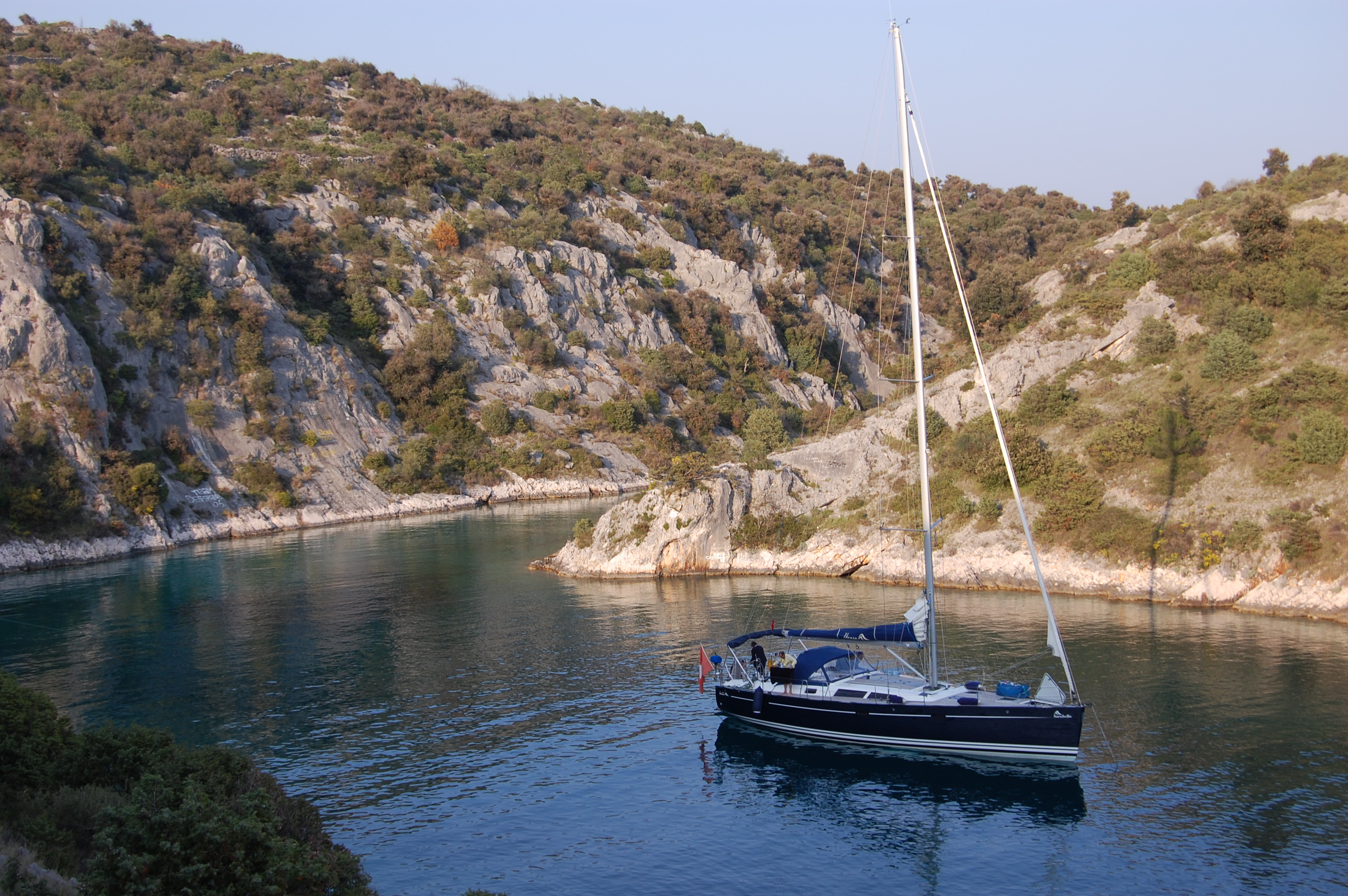 At Anchor At Bay Of Borovica (rogoniza, Croatia)