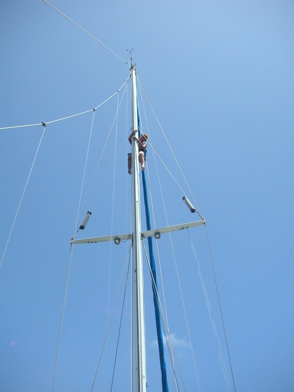 Up the mast