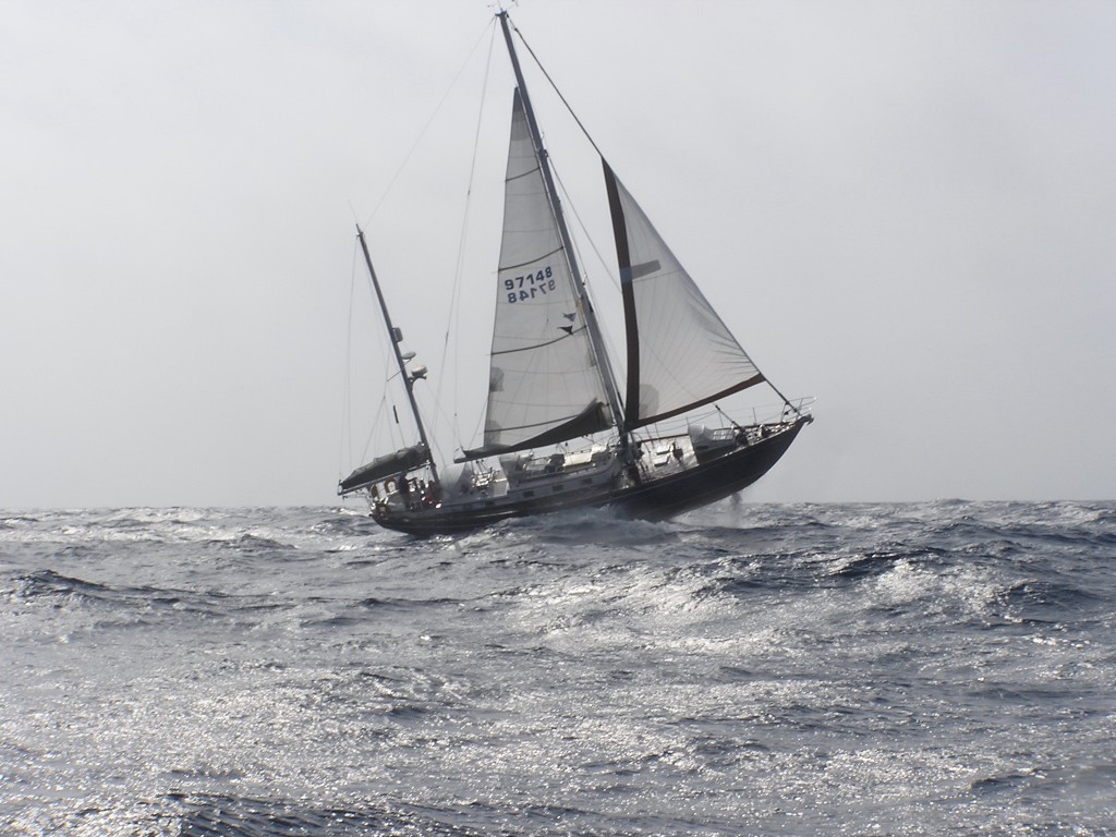 Seraphim Pounding Upwind in Heavy Air