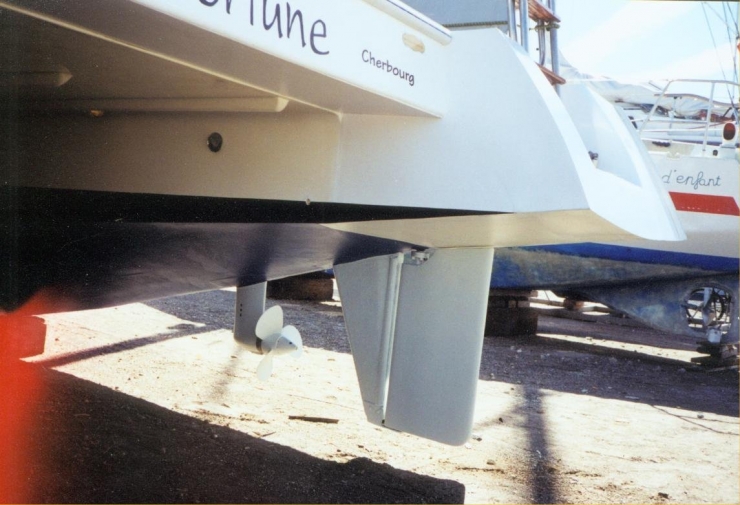 Modified 9m Catalac Rudder