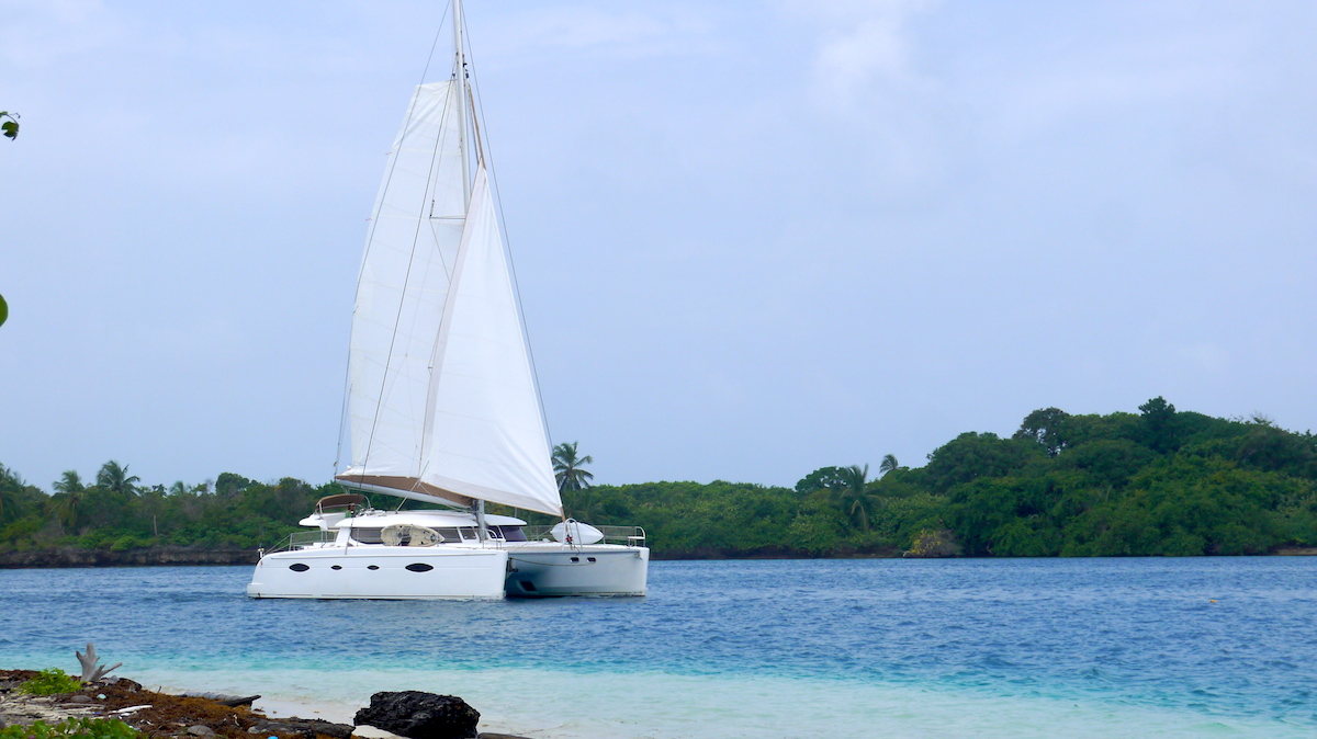 Our Catamaran In San Blas, Panama