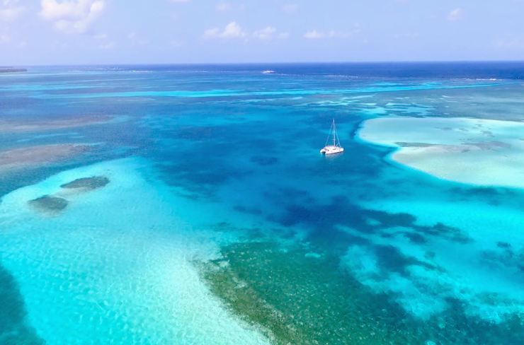 Our Catamaran In San Blas, Panama