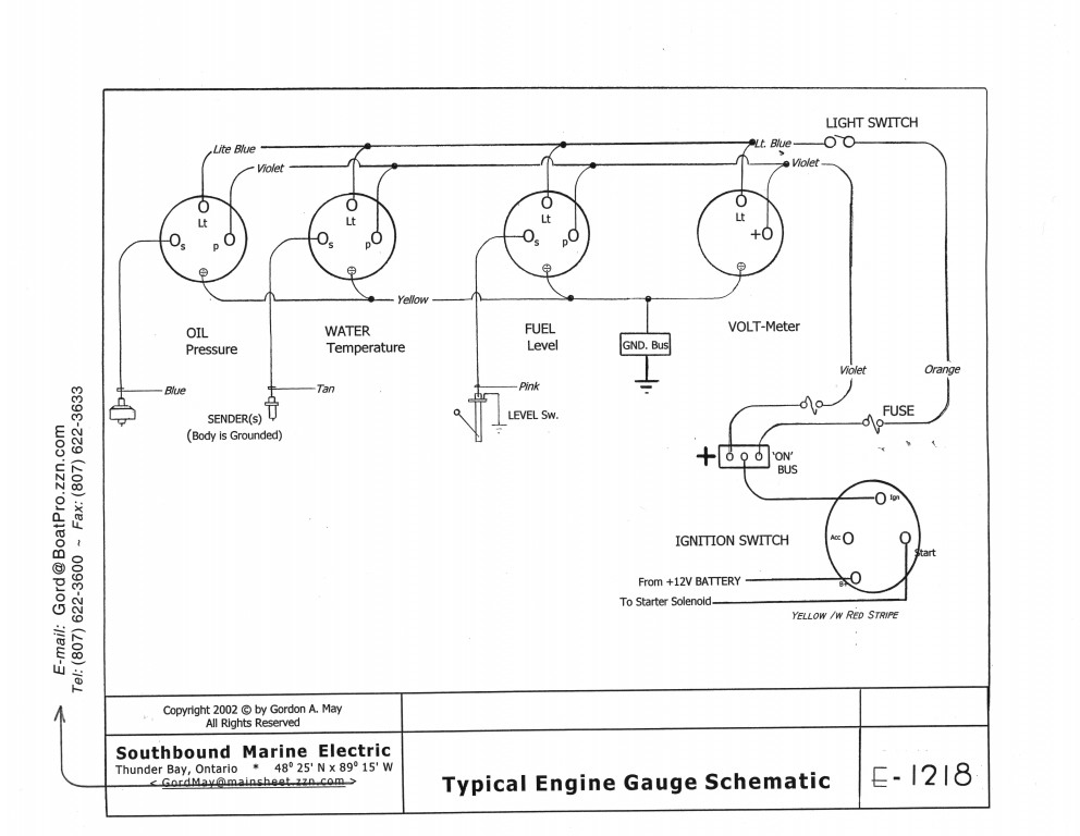 Engine Gauge Wiring Diagram