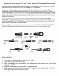 'Quick Attach' (Suncor) Swageless Terminals