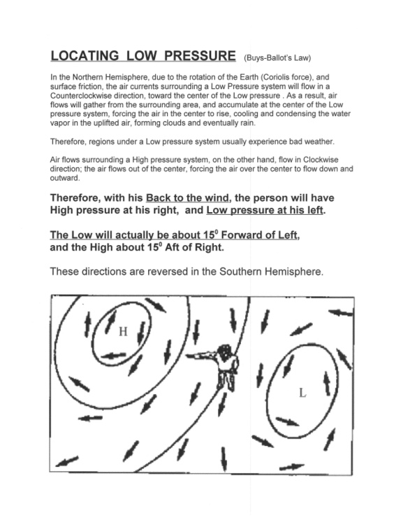 Locating Low Pressure Systems