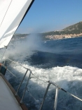 Entering The Pakleni Canal - Hvar in Background