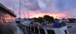 Sunset over Lewis Shipyard