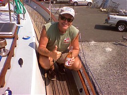 Click image for larger version

Name:	CB Smiling After Deck Seam Work.jpg
Views:	394
Size:	111.4 KB
ID:	2164