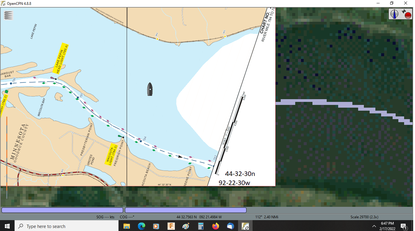 Mississippi River-Pool 4 Fishing Map, Lake (includes Pepin - WI/MN)